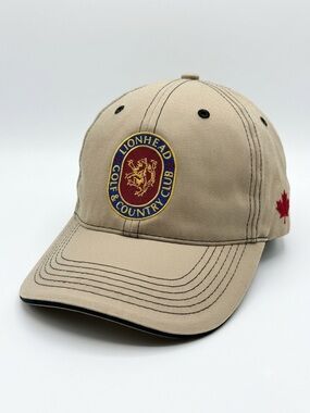 Lionhead Golf & Country Club Embroidered Khaki Cap Men Adult Hat
